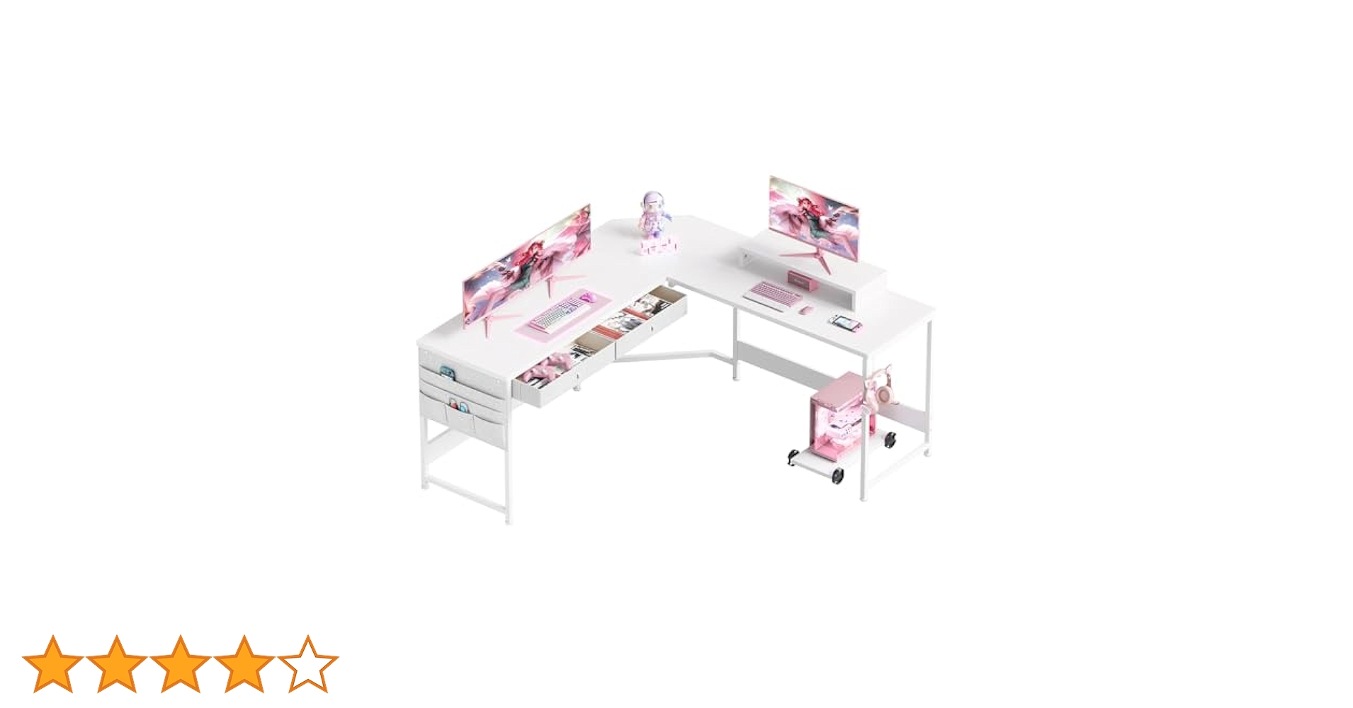 Amazon.co.jp: YeTom l字デスク 机 125cm x 125cm パソコン